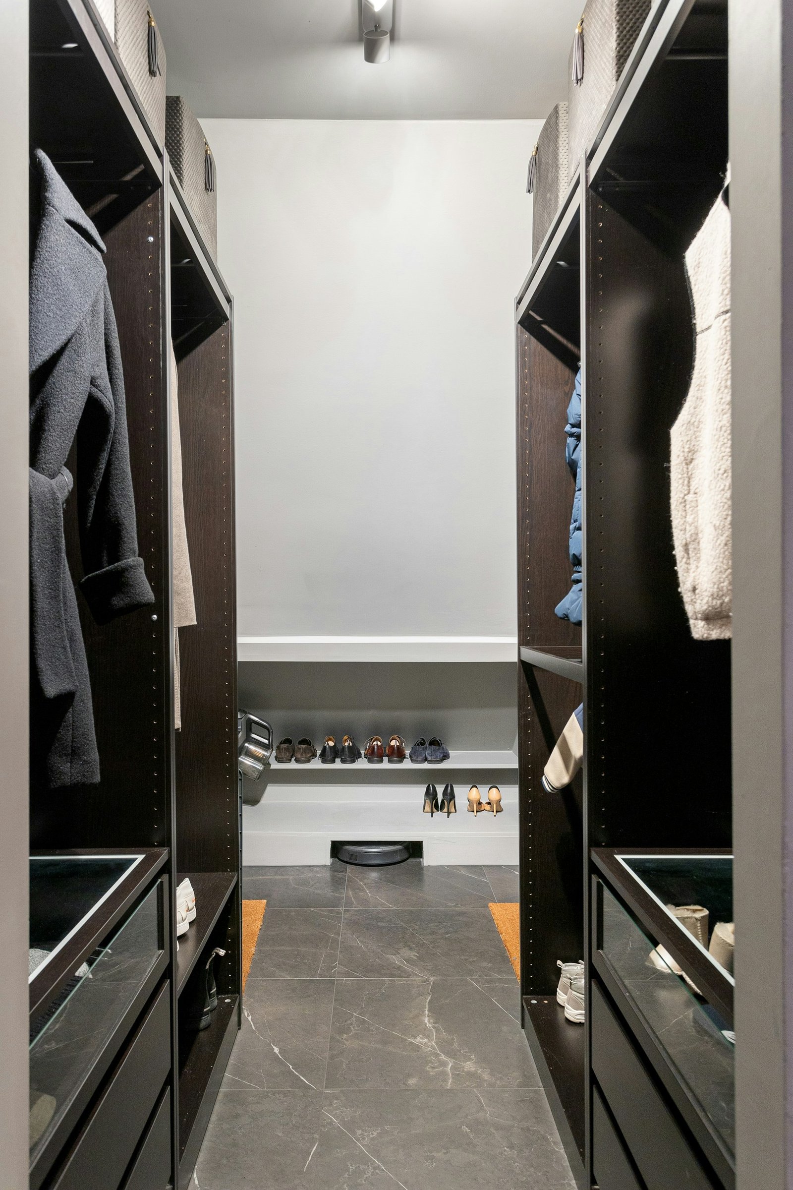 Finished luxury fitted wardrobes with organised interior